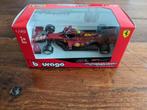 Charles Leclerc Ferrari 1000th Tuscan GP 1:43 Burago F1, Overige merken, Ophalen of Verzenden, Zo goed als nieuw, Auto