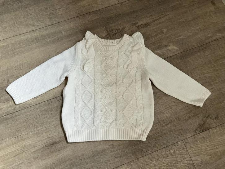 Nieuw met aangehecht kaartje. Lekker warme witte trui, Kinderen en Baby's, Babykleding | Maat 74, Nieuw, Meisje, Truitje of Vestje