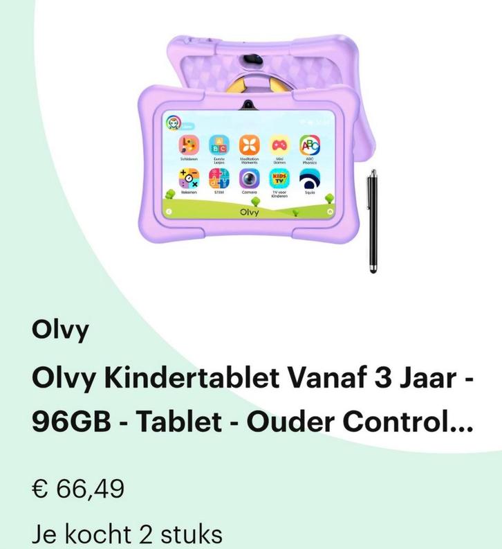 Twee android kinder tablets, Computers en Software, Android Tablets, Zo goed als nieuw, 10 inch, 16 GB, Ophalen of Verzenden
