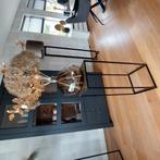 Tafeltje, Huis en Inrichting, Tafels | Sidetables, Ophalen, Vierkant, Zo goed als nieuw, Metaal
