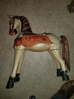 Hobbelpaard hout vintage hobbel paard kermis paard, Antiek en Kunst, Antiek | Speelgoed, Ophalen of Verzenden