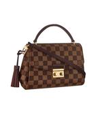 Louis Vuitton Damier Ebene Canvas Croisette Crossbody, Sieraden, Tassen en Uiterlijk, Ophalen, Zo goed als nieuw, Bruin