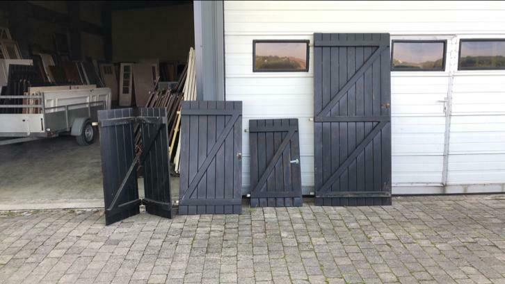 Zware meranti raamluiken 10 stuks, Doe-het-zelf en Verbouw, Deuren en Horren, Zo goed als nieuw, Hout, Ophalen