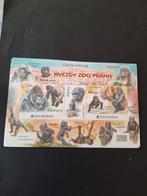 Tsjechië: Blok uit 2025. Gorilla's uit Praagse dierentuin., Ophalen of Verzenden, Overige landen, Postfris