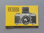Exacta VX1000 manual IGST, Ophalen of Verzenden, Gelezen, Exacta, Catalogus
