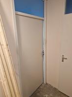 2x opdek binnendeur met kozijn en bovenlicht, 80 tot 100 cm, Binnendeur, Ophalen of Verzenden, Zo goed als nieuw