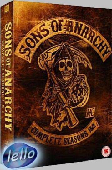 Sons of Anarchy, Seizoen 1 & 2, 8-disc Box, nieuw, niet NLO