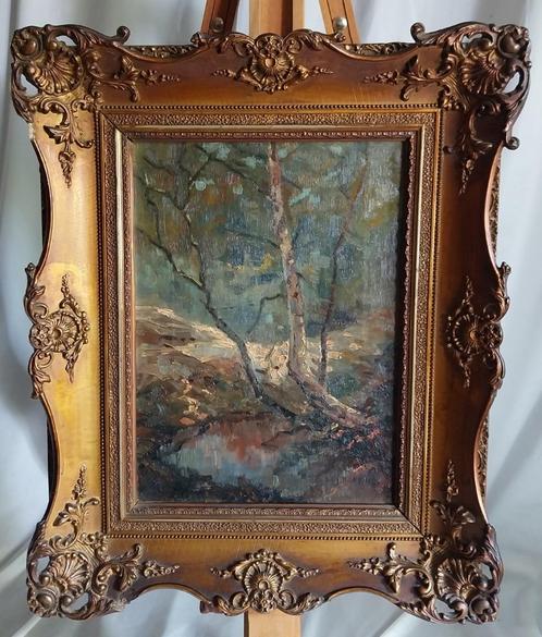 W.J. Koppius (1859 - 1945) - Wolheze - 1900, Antiek en Kunst, Kunst | Schilderijen | Klassiek, Ophalen of Verzenden