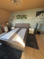 Swiss sense boxspring 220x160, Huis en Inrichting, Ophalen, Gebruikt, Tweepersoons, Bruin
