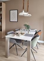 Moderne eettafel wit | Goossens | 180x90 cm, Ophalen, Gebruikt, 50 tot 100 cm, 150 tot 200 cm