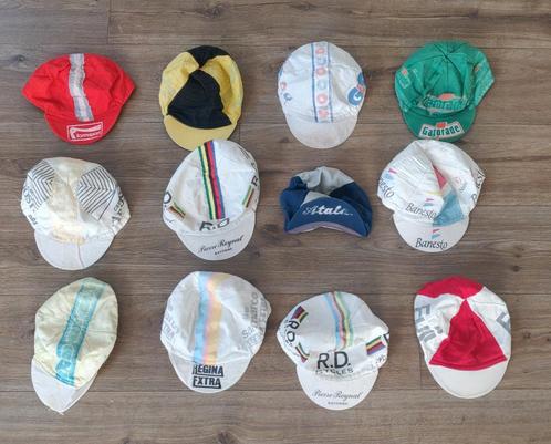 Vintage fietspetjes lot, Sport en Fitness, Wielrennen, Gebruikt, Overige typen, Ophalen of Verzenden