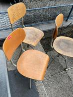 Oude stoelen draaibaar 10 stuks, Huis en Inrichting, Stoelen, Ophalen of Verzenden, Gebruikt, Bruin, Vijf, Zes of meer stoelen