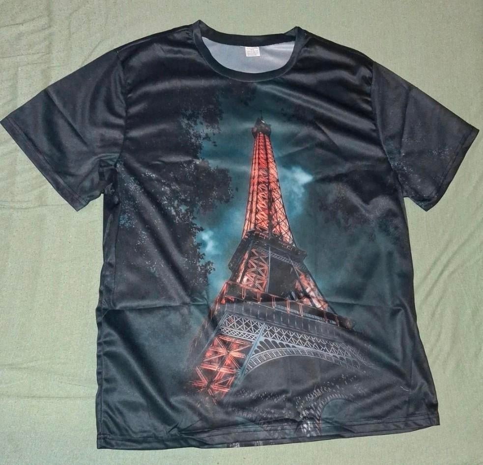 Uniek T-shirt met Eiffeltoren print – maat XL, Ophalen of Verzenden, Nieuw, Maat 56/58 (XL)