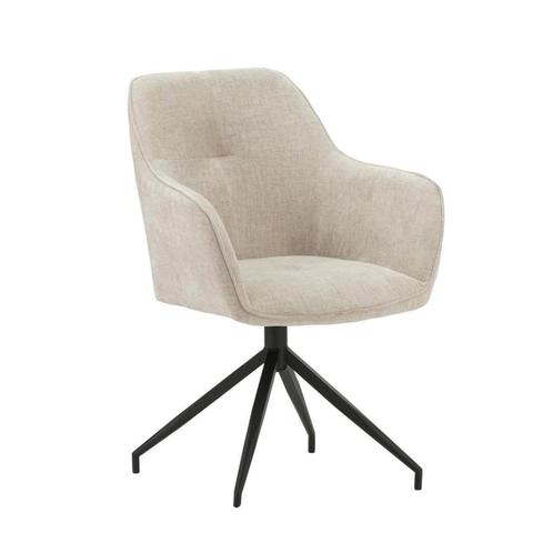 Stoel Nancy, Huis en Inrichting, Stoelen, Nieuw, Vijf, Zes of meer stoelen, Metaal, Stof, Bruin, Ophalen of Verzenden