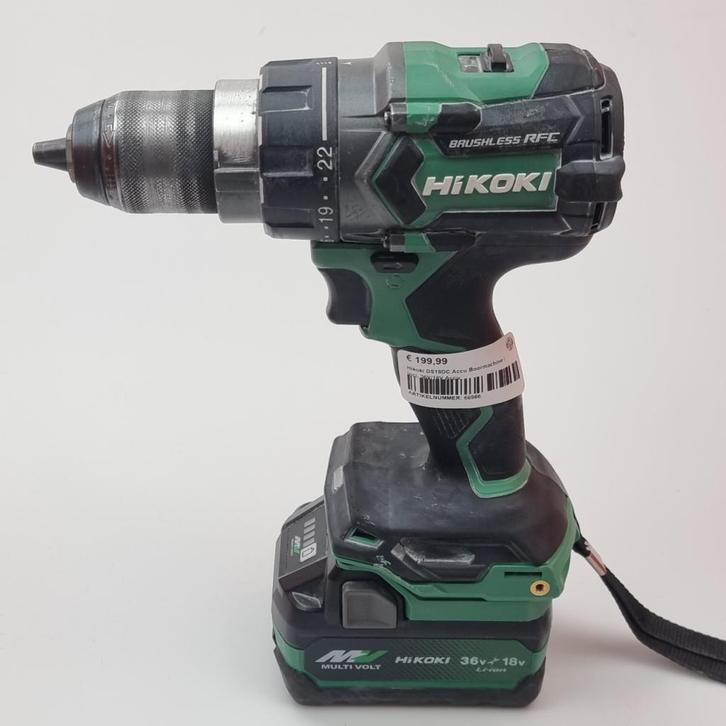 Hikoki DS18DC Accu Boormachine | Incl. 36V/18V Accu, Doe-het-zelf en Verbouw, Gereedschap | Boormachines, Gebruikt