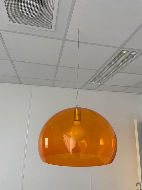 3x oranje Hanglamp Kartell design ferruccio laviani fl/y led, Huis en Inrichting, Lampen | Hanglampen, Ophalen