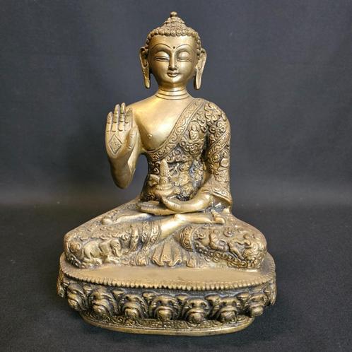Medicijn boeddha beeld – brons – 22cm hoog – india, Huis en Inrichting, Woonaccessoires | Boeddhabeelden, Nieuw, Ophalen of Verzenden