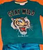 NAME IT trui maat 80 tijger sweater groen, Kinderen en Baby's, Babykleding | Maat 80, Truitje of Vestje, Ophalen of Verzenden
