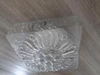 Vintage plafonnière, Ophalen of Verzenden, Zo goed als nieuw, Glas