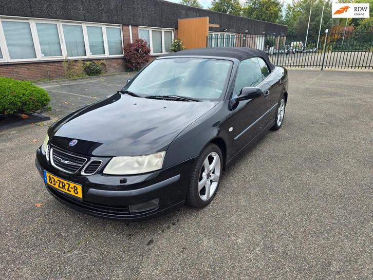 Saab 9-3 Cabrio 1.8t Linear Airco Leer Automaat, Auto's, Saab, Bedrijf, Te koop, Saab 9-3, ABS, Airbags, Airconditioning, Alarm