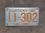 Kentekenplaat 1948 Kentucky USA Nummerplaat Nummerbord, Verzamelen, Automerken, Motoren en Formule 1, Ophalen of Verzenden, Gebruikt