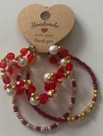 Armbanden, Sieraden, Tassen en Uiterlijk, Armbanden, Ophalen of Verzenden, Nieuw, Rood
