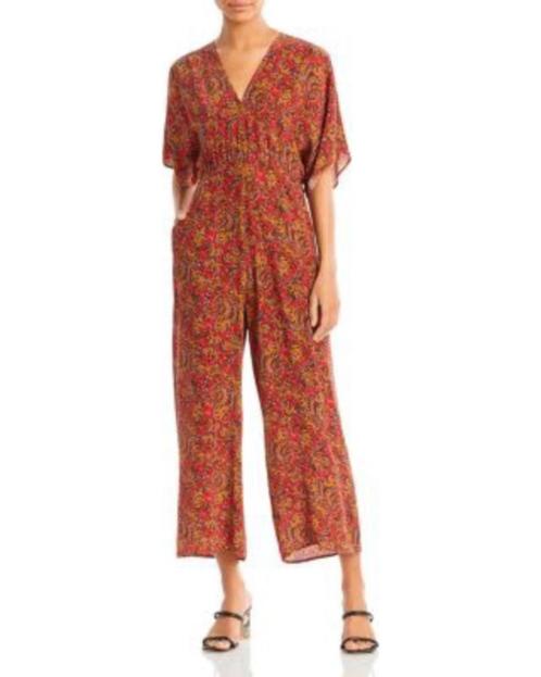 jumpsuit VANESSA BRUNO zijde mix fr 38 - TIEN concepts Insta, Kleding | Dames, Jumpsuits, Zo goed als nieuw, Maat 36 (S), Bruin