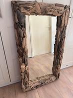 Teak Houten Spiegel, Huis en Inrichting, Woonaccessoires | Spiegels, Ophalen, 100 tot 150 cm, Zo goed als nieuw, Rechthoekig