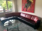 Leolux Design hoekbank Rood & Zwartleer,, Verzenden, Gebruikt, Leer, Desgin