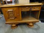 Klein dressoir/theekastje, jaren 50/60, Ophalen, Gebruikt, Eikenhout, Met deur(en)