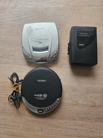 Vintage Draagbare Audio Spelers - Walkman, Discman beschikbaar voor biedingen