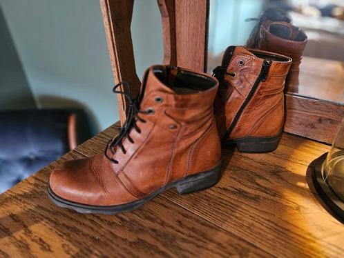 Wolky leren enkellaarsjes maat 38, Kleding | Dames, Schoenen, Gedragen, Lage of Enkellaarzen, Bruin, Ophalen of Verzenden