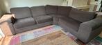 Fijne hoekbank van Tilders, 5-6 pers grijs bruin, Ophalen, Zo goed als nieuw, Stof