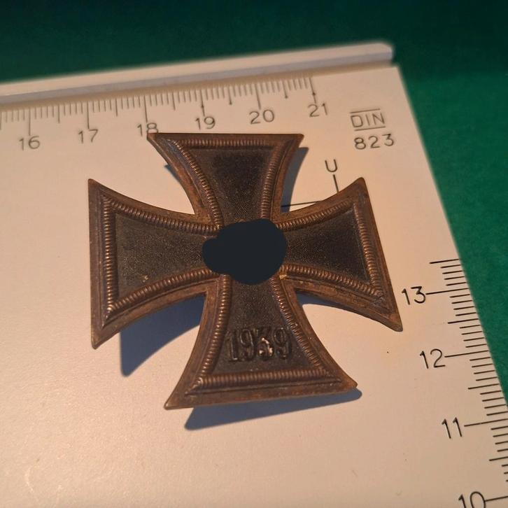 Duits Kruis 1ste klasse ww2 (1939) 18+, Verzamelen, Militaria | Tweede Wereldoorlog, Landmacht, Lintje, Medaille of Wings, Duitsland