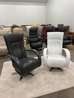 Relaxfauteuil , leren design relax fauteuils stoel wit, Huis en Inrichting, Fauteuils, 75 tot 100 cm, Leer, Ophalen of Verzenden