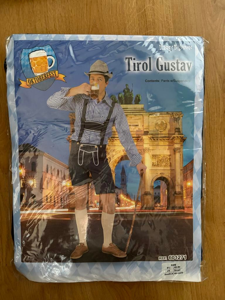 Carnaval/oktoberfest tirol outfit man Small, Carnaval, Maat 48/50 (M), Nieuw, Ophalen of Verzenden
