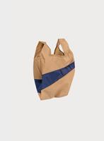 Susan Bijl The New Shopping Bag Camel/Navy Small, Sieraden, Tassen en Uiterlijk, Tassen | Damestassen, Ophalen of Verzenden, Nieuw