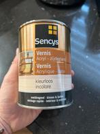 Nieuwe Sencys Vernis Acryl Zijdeglans 0,5L, Doe-het-zelf en Verbouw, Verf, Beits en Lak, Minder dan 5 liter, Ophalen of Verzenden