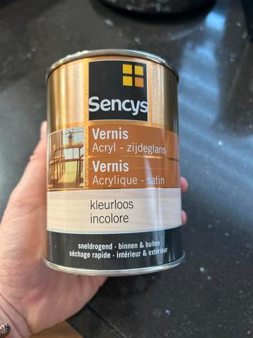 Nieuwe Sencys Vernis Acryl Zijdeglans 0,5L beschikbaar voor biedingen