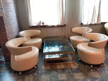 4x  Cassina lederen club zetels  beschikbaar voor biedingen