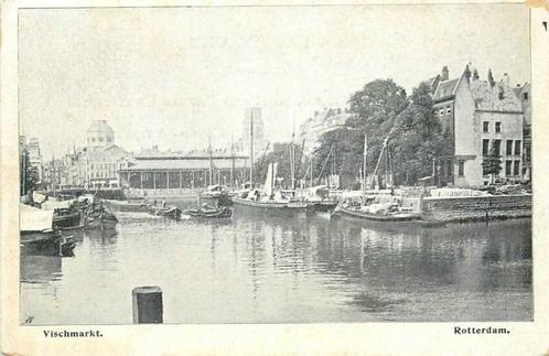 (380-955-023) Rotterdam Vischmarkt, Verzamelen, Ansichtkaarten | Nederland, Zuid-Holland, Verzenden