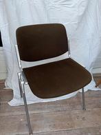 Castelli stoel vintage design seventies, Ophalen, Gebruikt, Bruin, Seventies design Italiaans