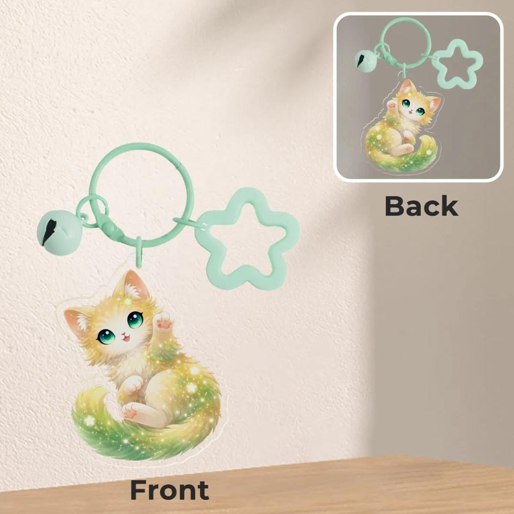 Galaxy Cat/Kitten Soft mint keychain, Verzenden, Nieuw, Dier of Natuur