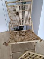 Bamboe houten set, Huis en Inrichting, Ophalen, Overige kleuren, Vintage, Zo goed als nieuw