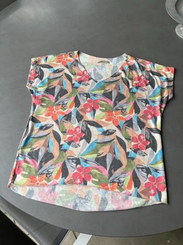 Pastel gebloemd made in Italy shirt, maat XL beschikbaar voor biedingen
