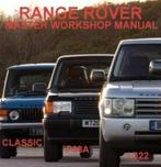 LANDROVER RANGE ROVER MASTER WORKSHOP MANUAL ON CD, Verzenden