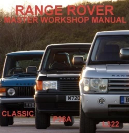 LANDROVER RANGE ROVER MASTER WORKSHOP MANUAL ON CD, Auto diversen, Handleidingen en Instructieboekjes, Verzenden