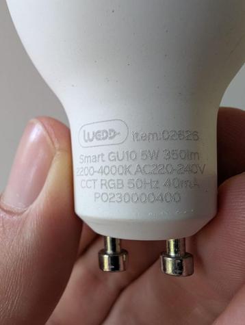 Smart LED spots (6): Luedd Smart GU10 5W 350l 2200-4000K beschikbaar voor biedingen