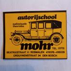 Oude sticker.  Autorijschool MOHR.  Rosmalen., Ophalen of Verzenden, Zo goed als nieuw, Overige typen