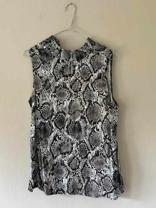 Slangen print zonder mouwen top maat S, Kleding | Dames, Tops, Zo goed als nieuw, Maat 36 (S), Bruin, Zonder mouw, Verzenden